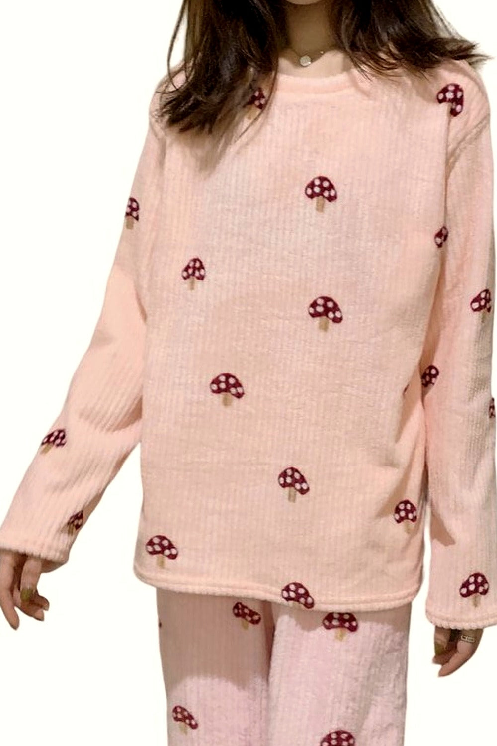 Y2k Pajama Sets Mushroom Print