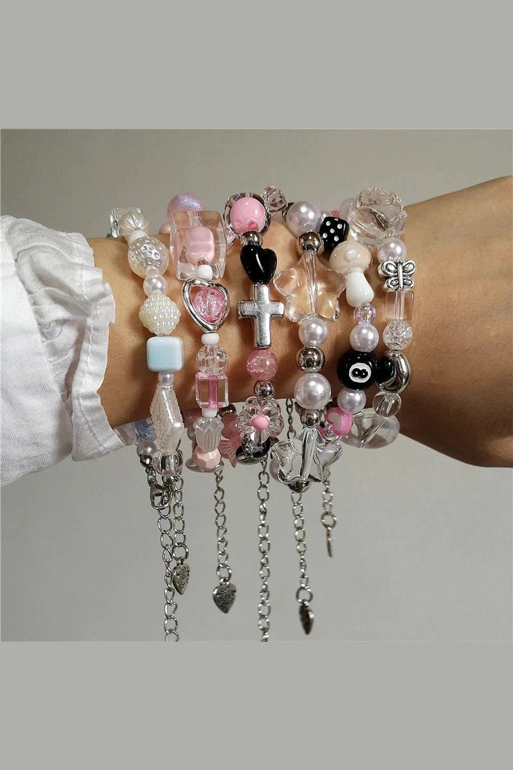 Y2k Pastel Dream Charm Bracelets