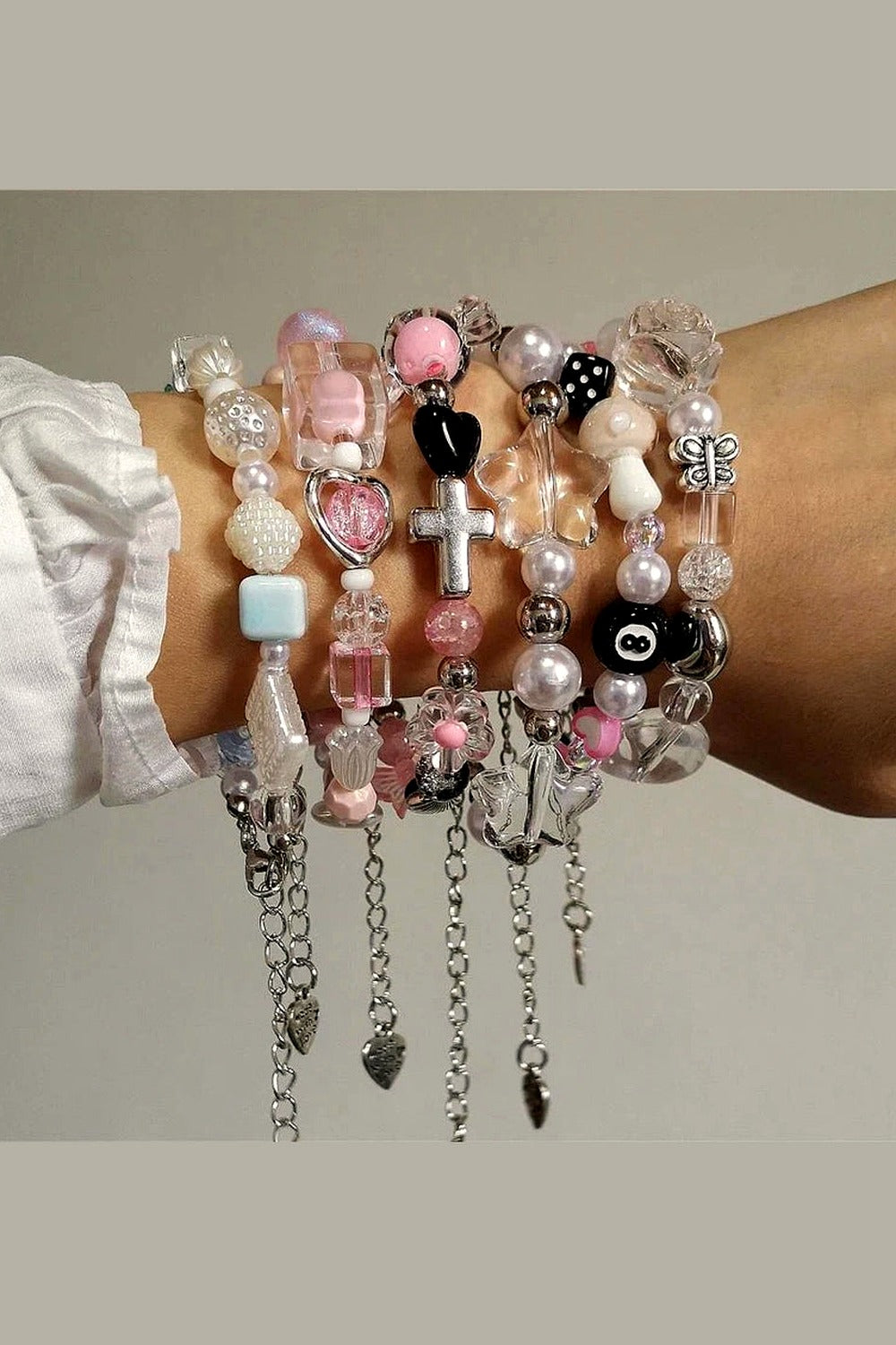 Y2k Pastel Dream Charm Bracelets
