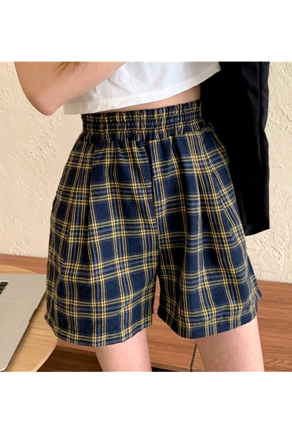 Y2k Plaid Soft Loose Retro Shorts
