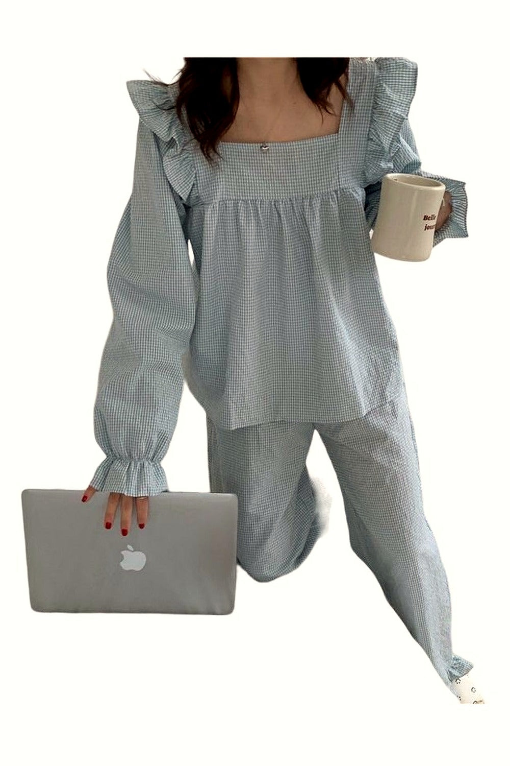 Y2k Plaid Softie Pajama Set