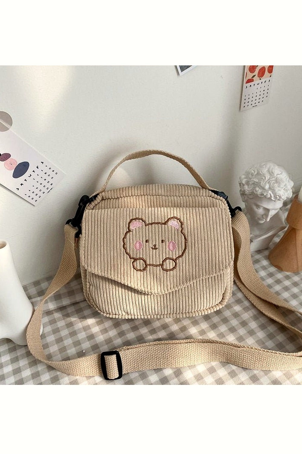 Y2k Preppy Aesthetic Zipper Bag