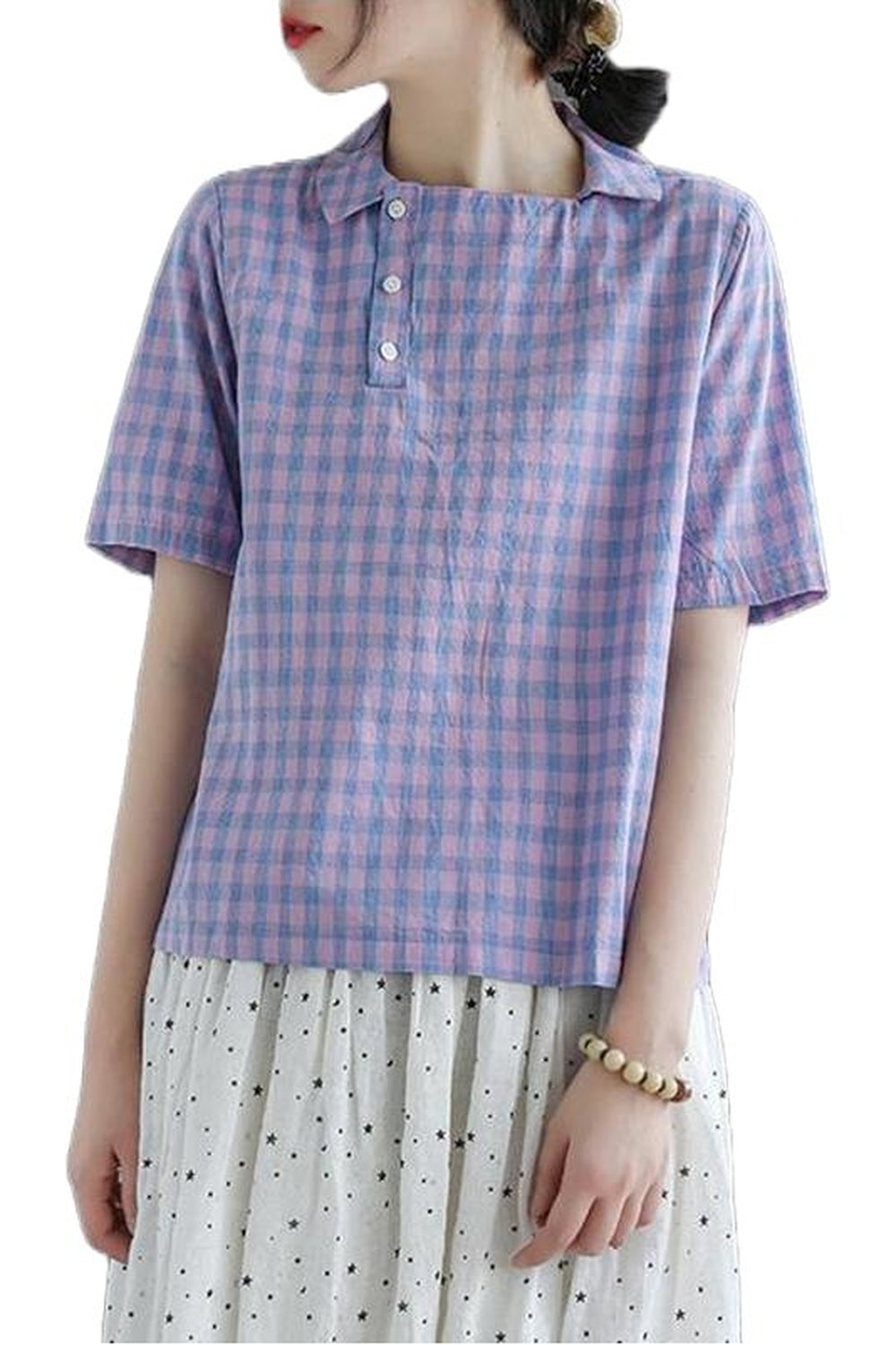 Y2k Preppy Casual Blouses Shirt