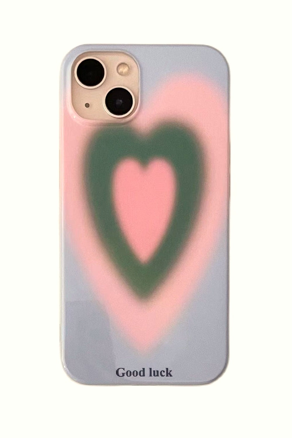 Y2k Preppy Style Gradient Heart Case for iPhone