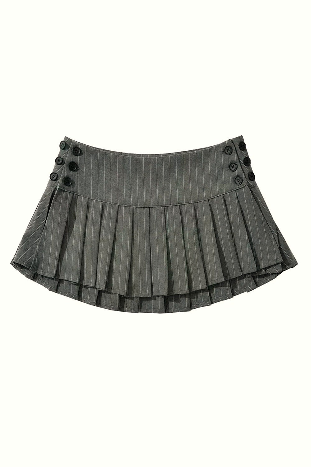 Y2k Preppy Style Plaid Pleated Mini Skirt