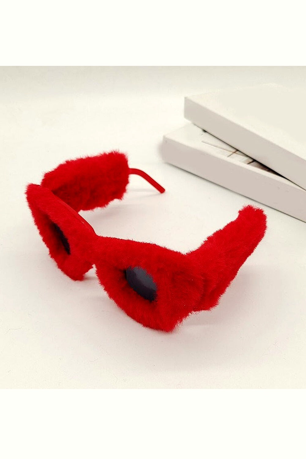 Y2k Preppy Velvet Cat Eye Sunglasses