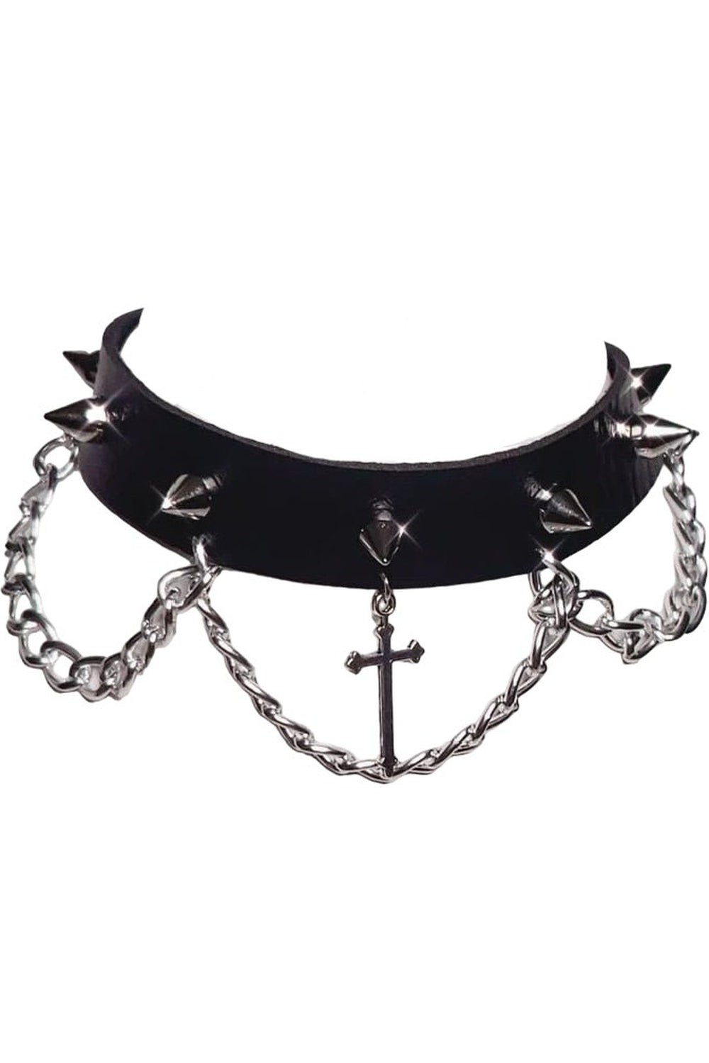 Y2k Punk Goth Cross Choker