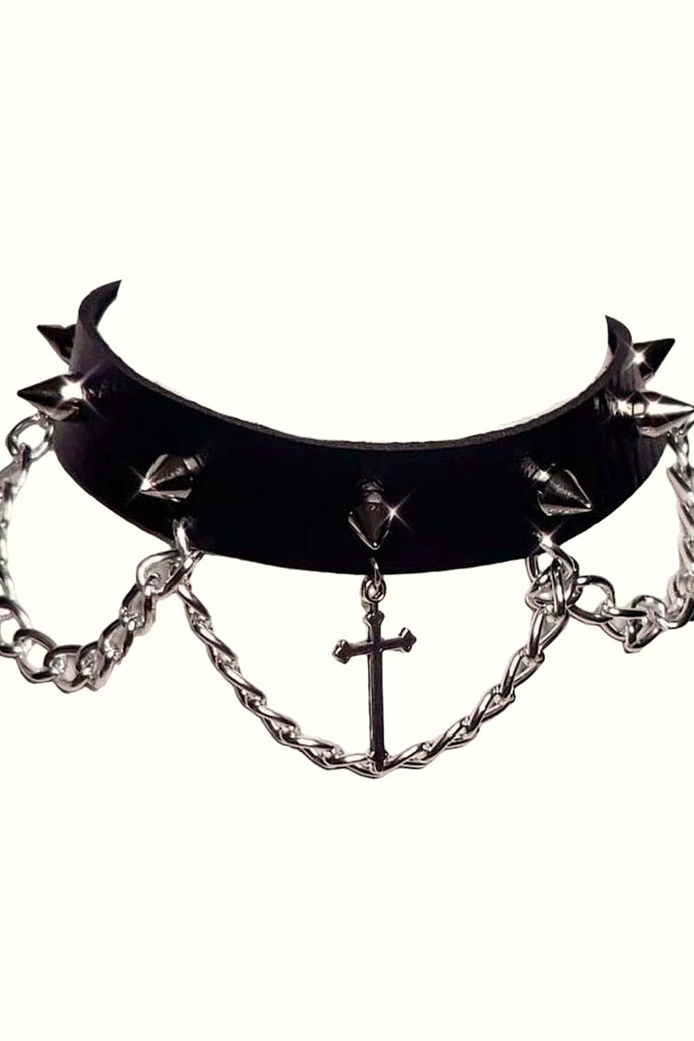 Y2k Punk Goth Cross Choker