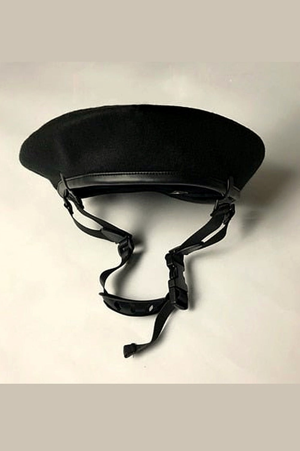 Y2k Punk Style Black Beret Adjustable Buckle