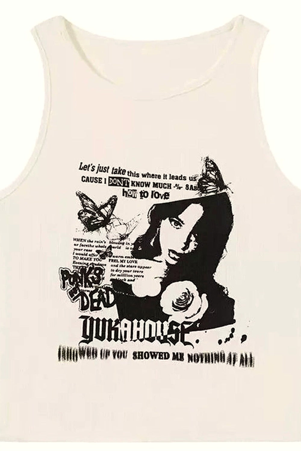 Y2k Rebel Echoes Tank Top