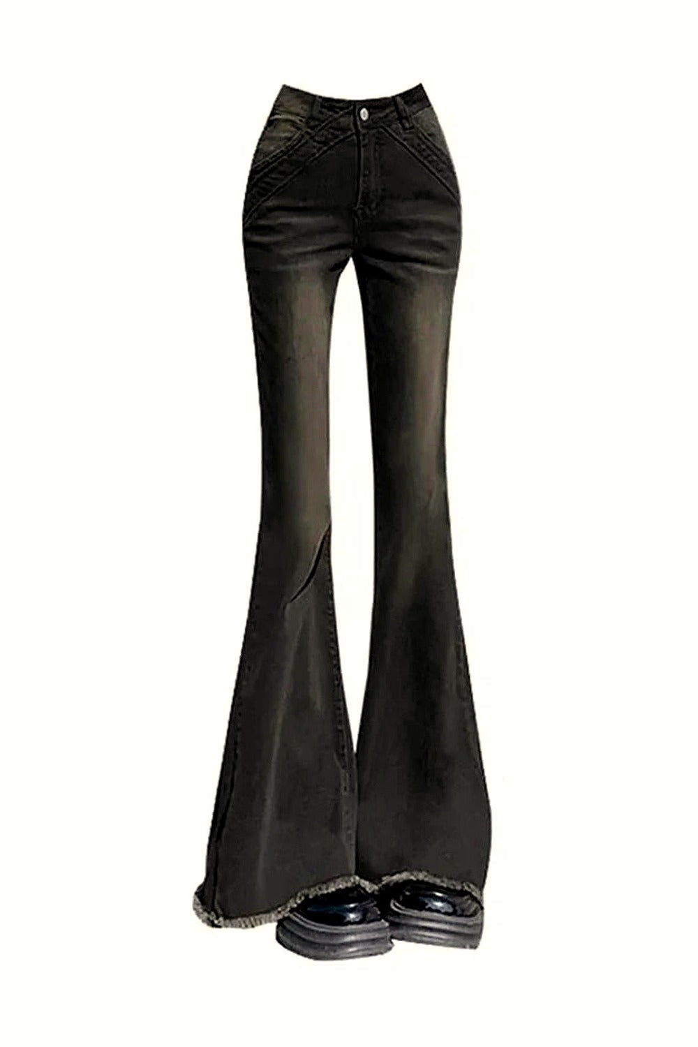 Y2k Retro Bell Bottom Jeans