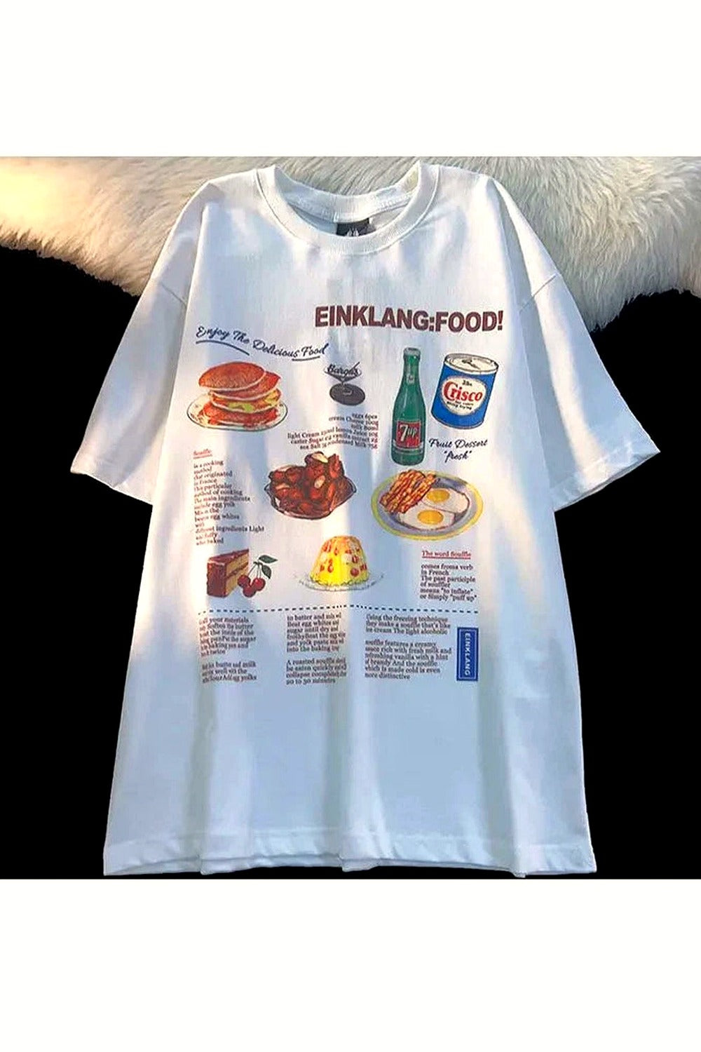 Y2k Retro Food Anime T-Shirt