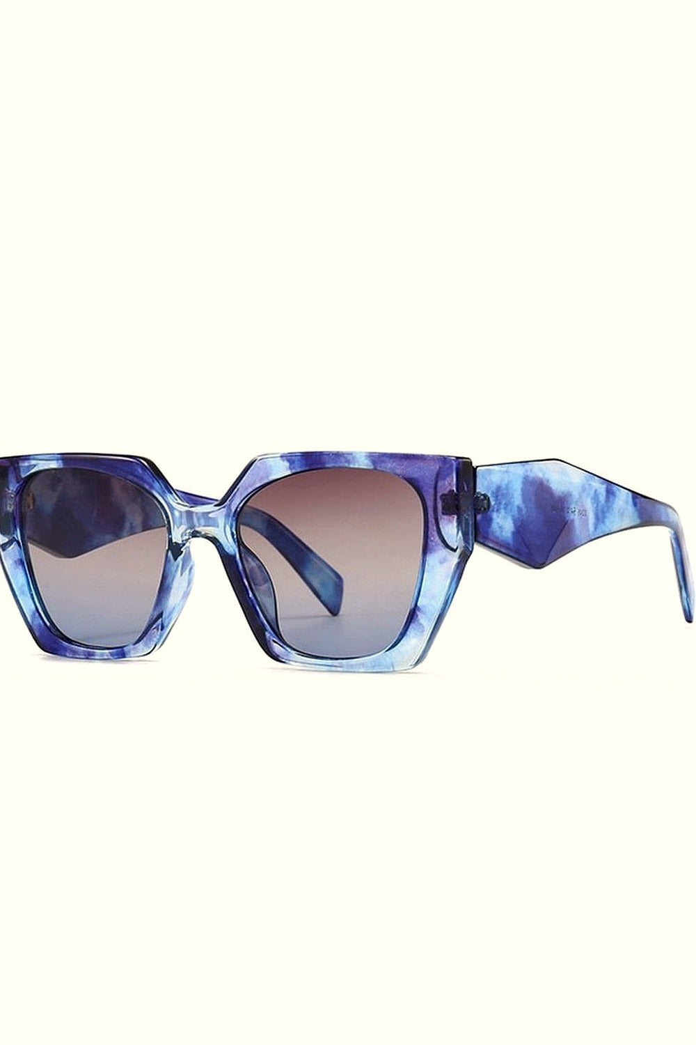Y2k Retro Polygon Cat Eye Sunglasses