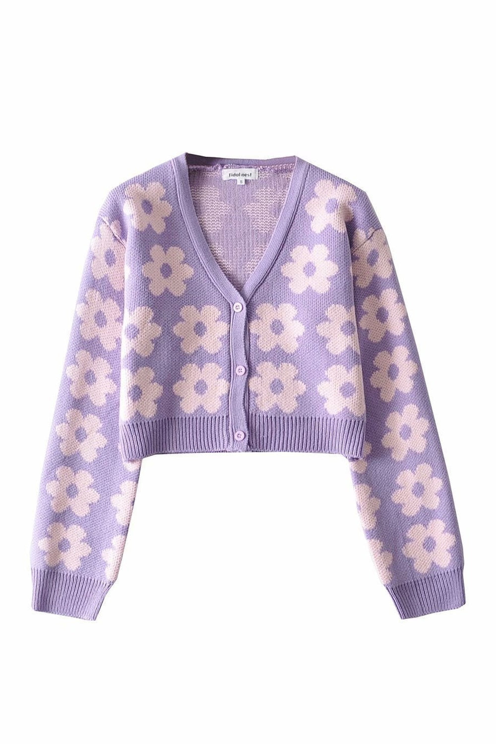 Y2k Retro Vintage Flower Cardigan