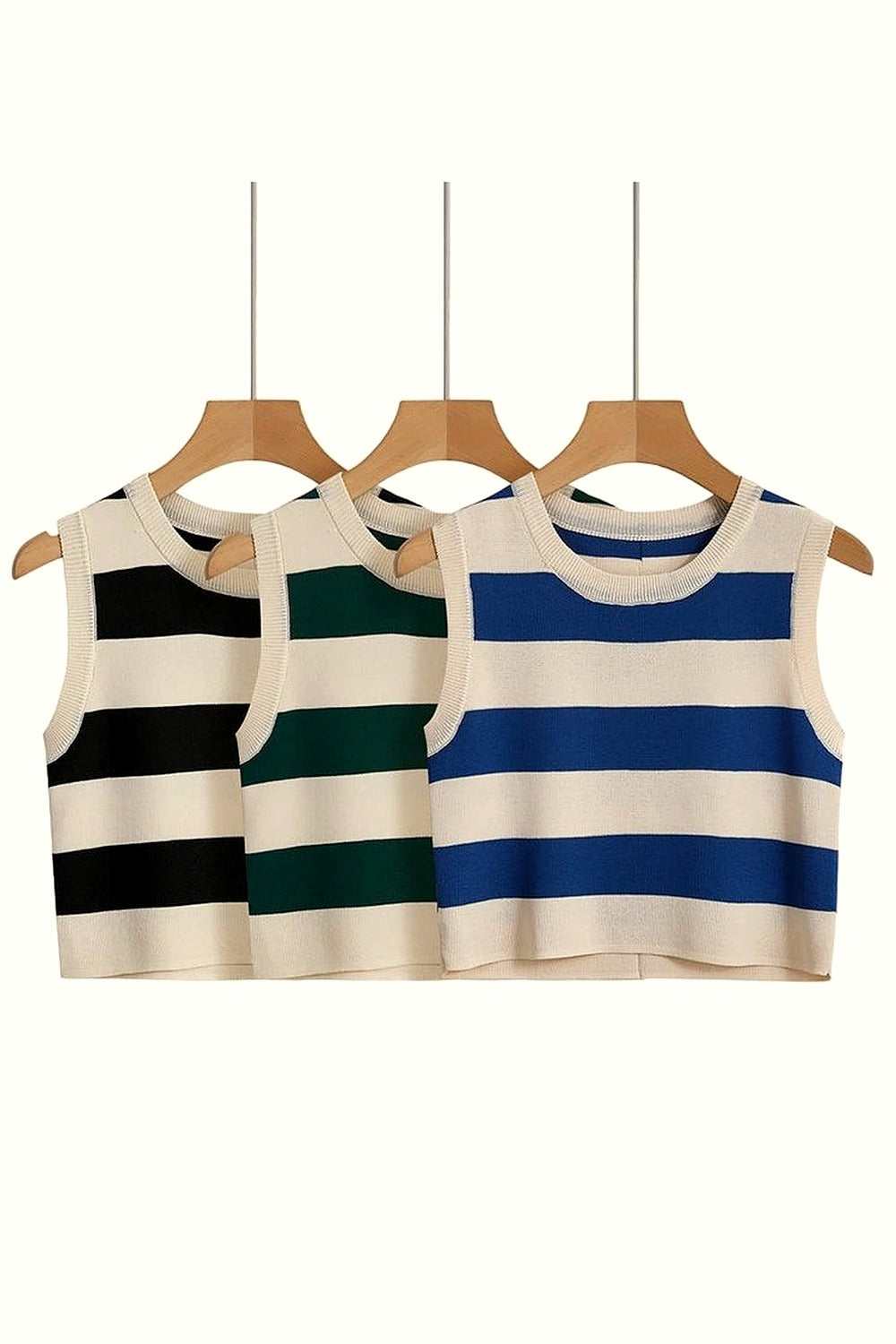 Y2k Rib-knit Stripe Tank Top