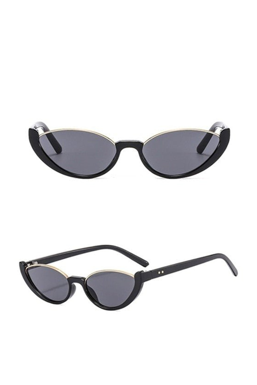 Y2k Rimless Cat Eye Sunglasses