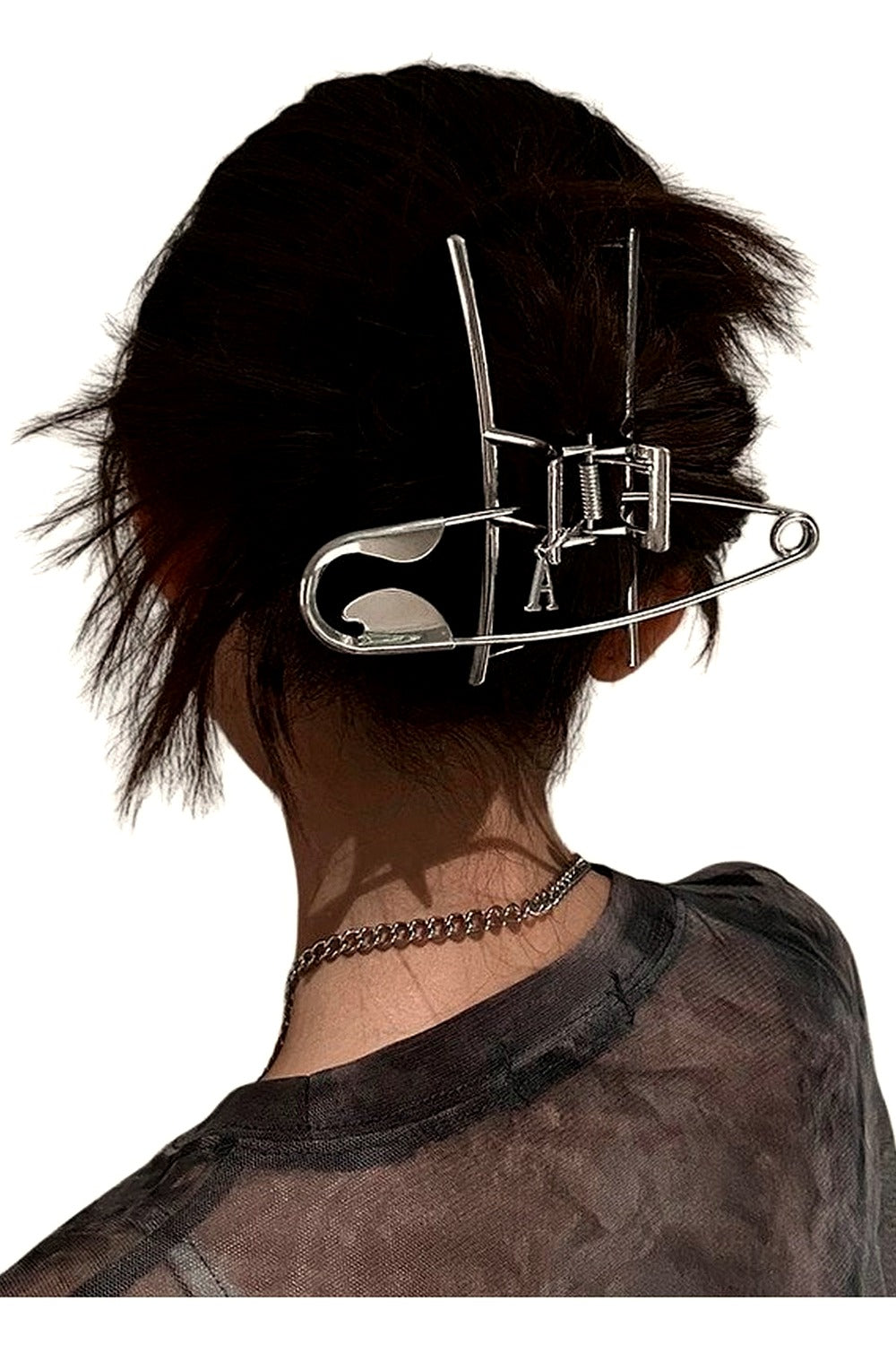 Y2k Safety Large Metal Hair Clips