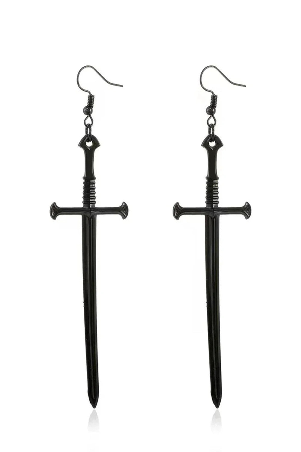Y2k Silver Sword Drop Earring