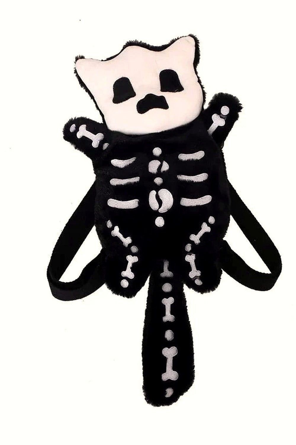 Y2k Skull Plush Water Bottle Bag