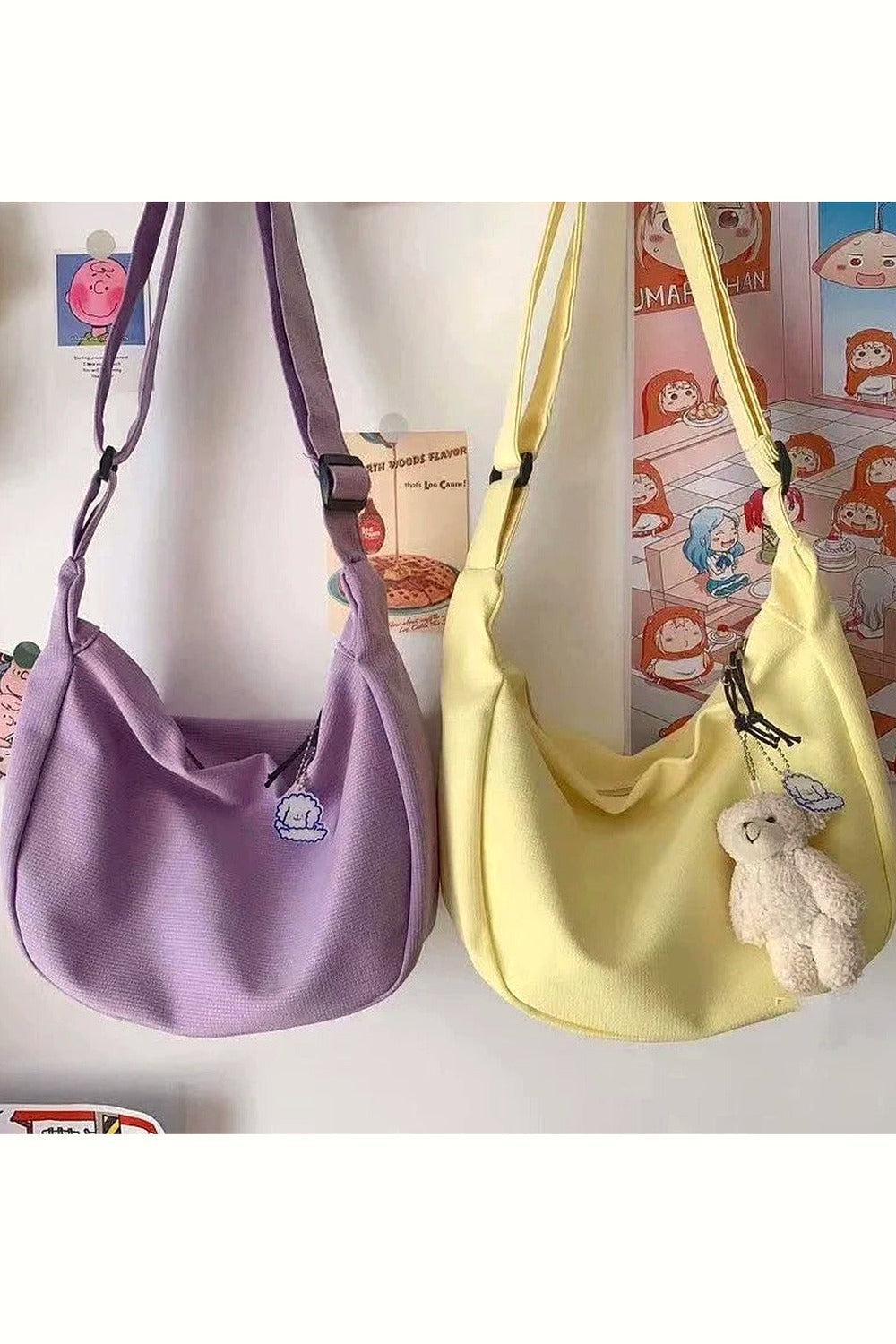 Y2k Solid Harajuku Shoulder Bags