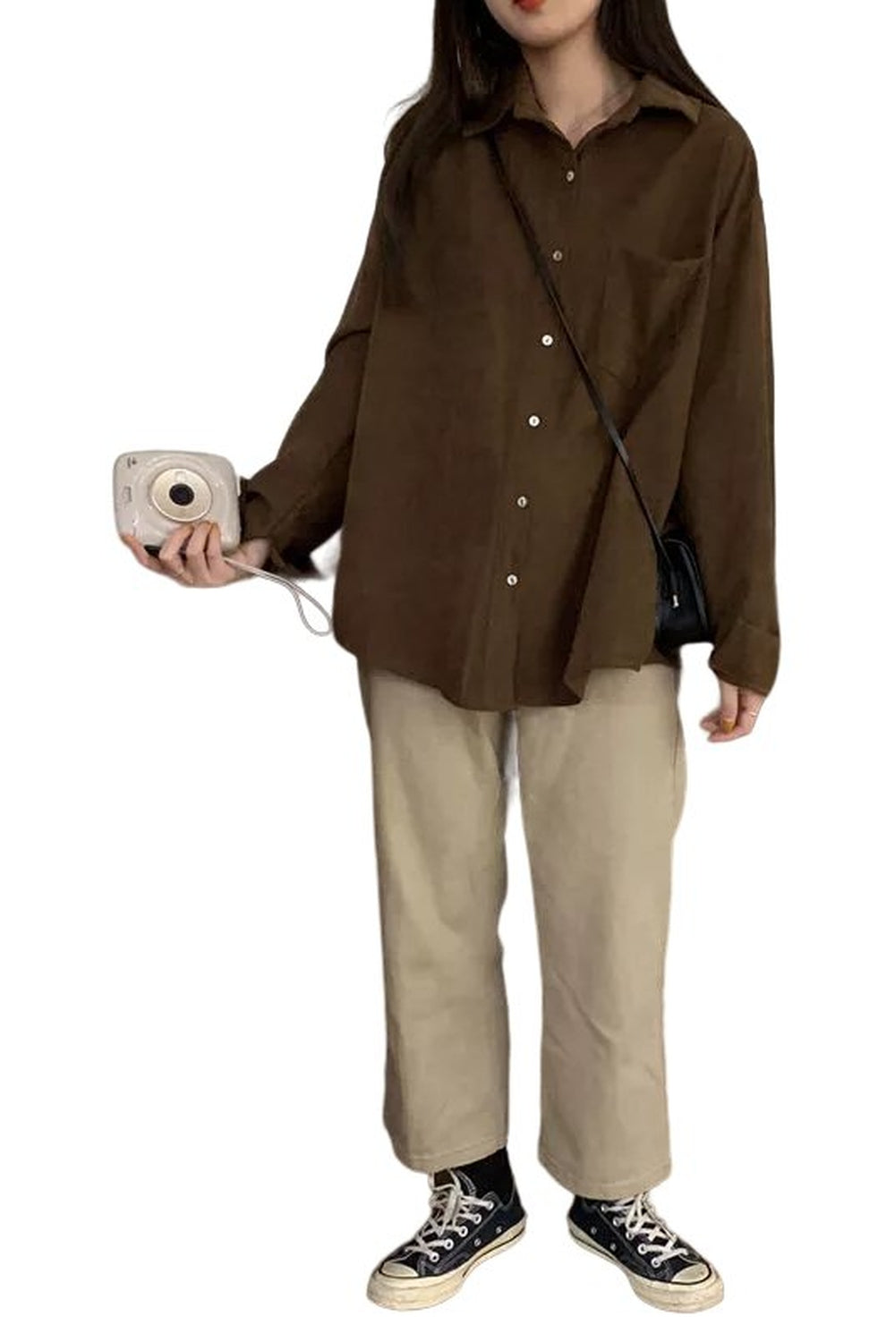 Y2k Solid Pocket Harajuku Shirt