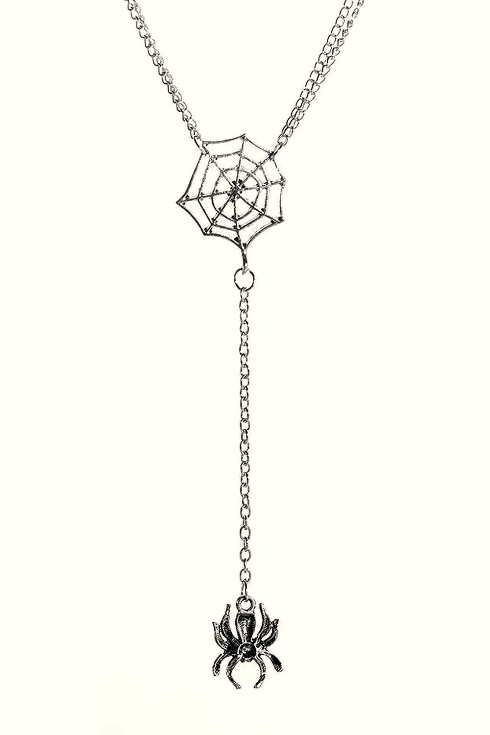 Y2k Spider Web Necklace