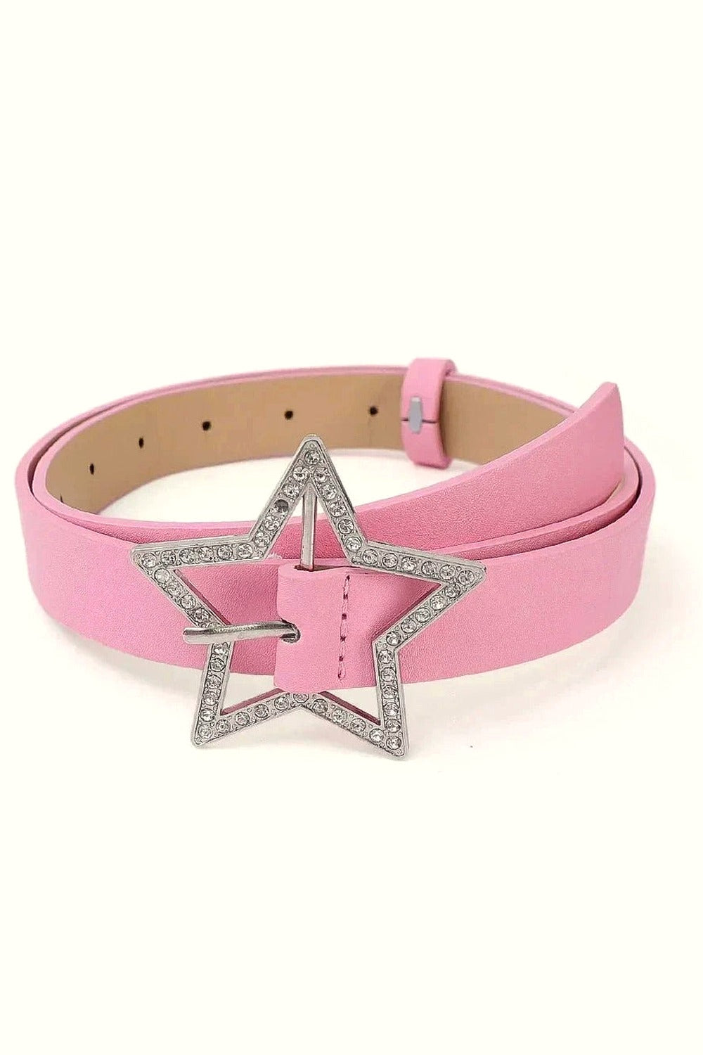 Y2k Star Buckle Rhinestone Belt
