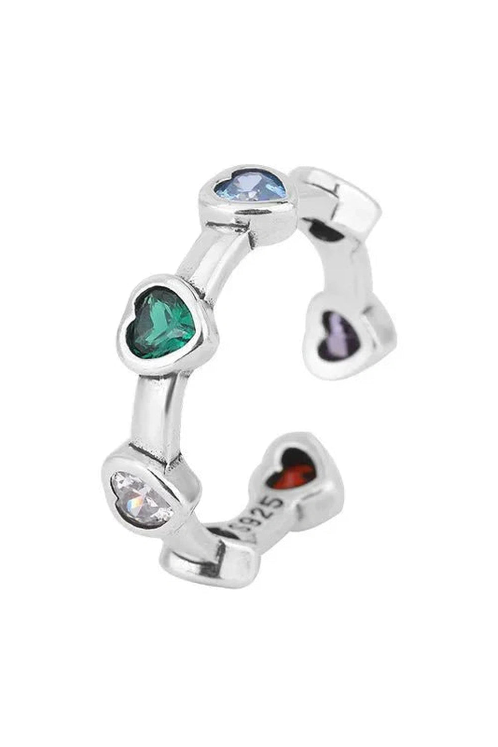 Y2k Sterling Silver Heart Ring