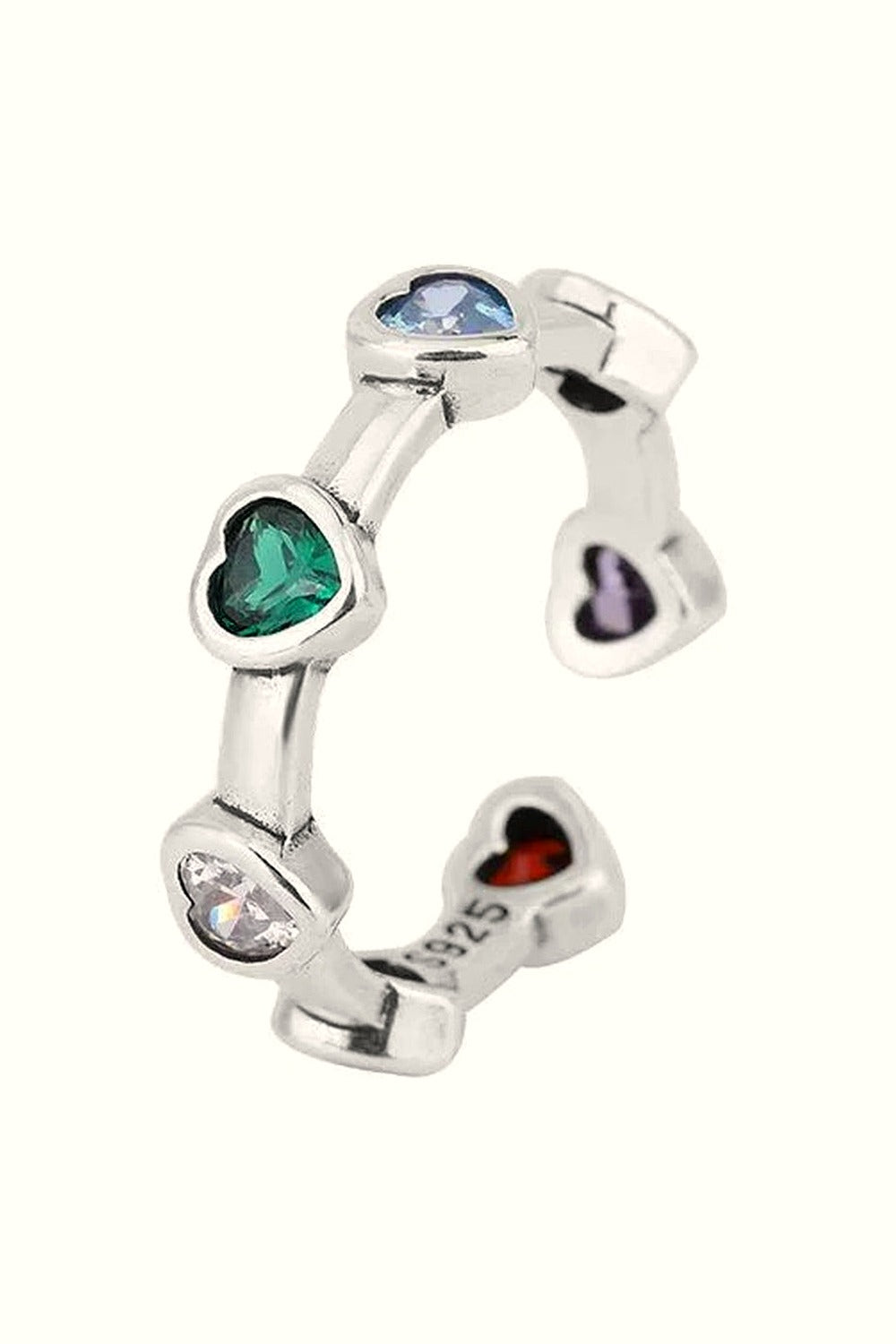 Y2k Sterling Silver Heart Ring