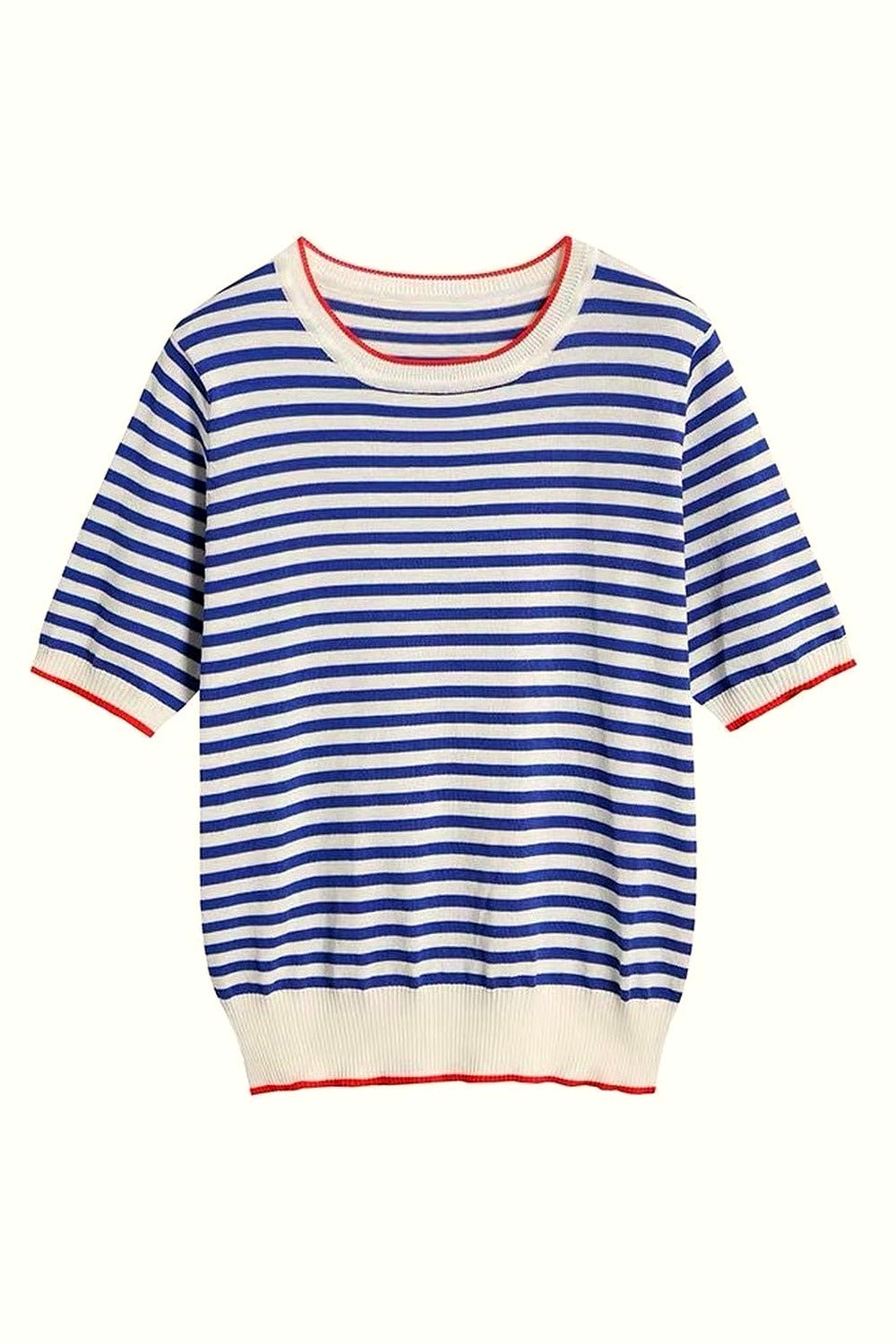 Y2k Striped Short Sleeve T-shirt