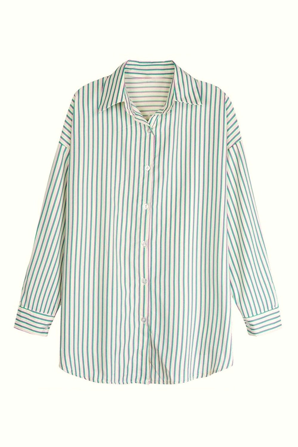 Y2k Striped Sunscreen Shirt