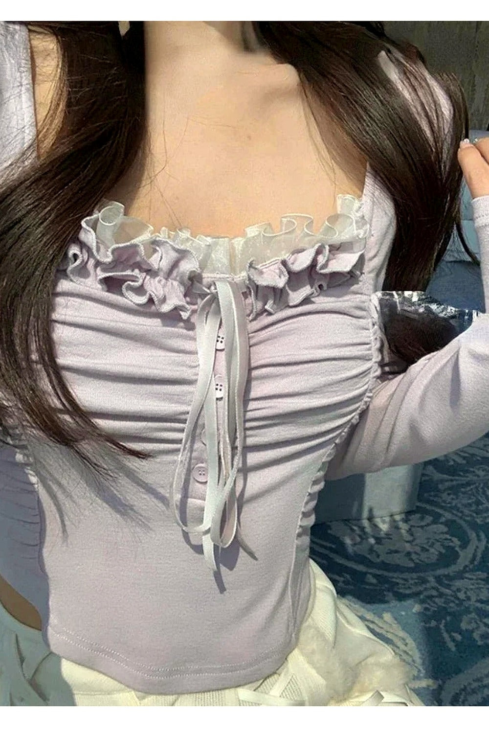 Y2k Summer Lace Crop Top Casual Fashion