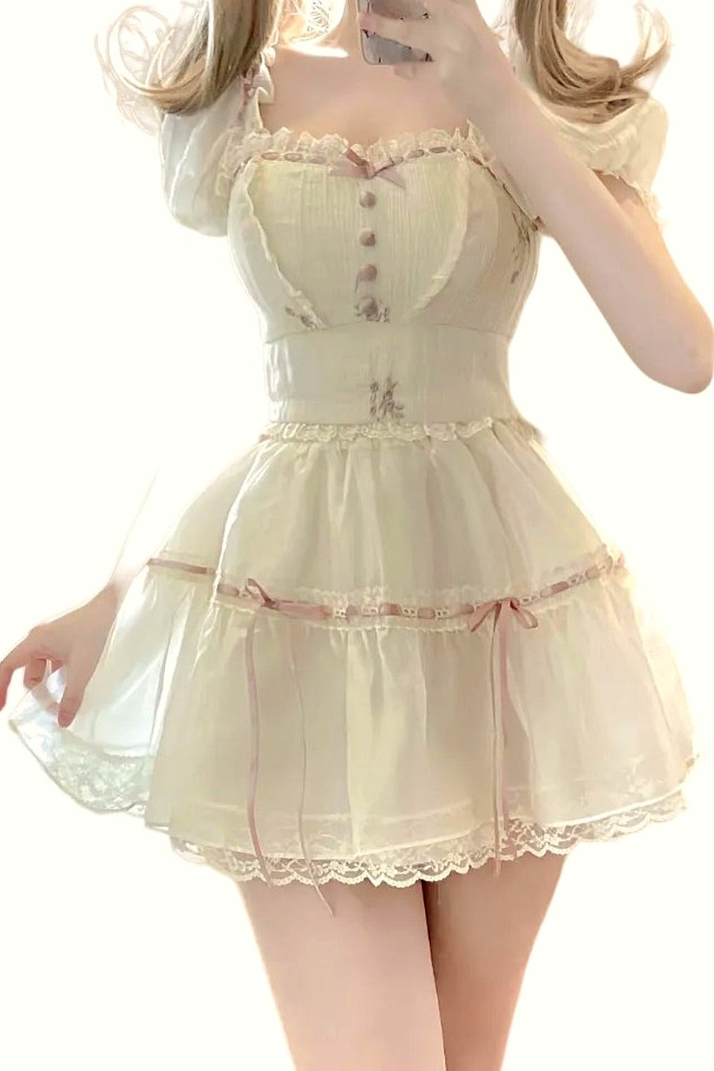 Y2k Sweet 2-Piece Summer Dress Set