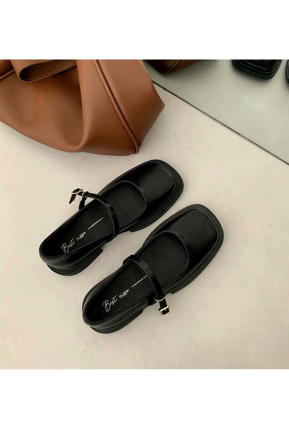 Y2k Thick Heels Mary Jane Shoes