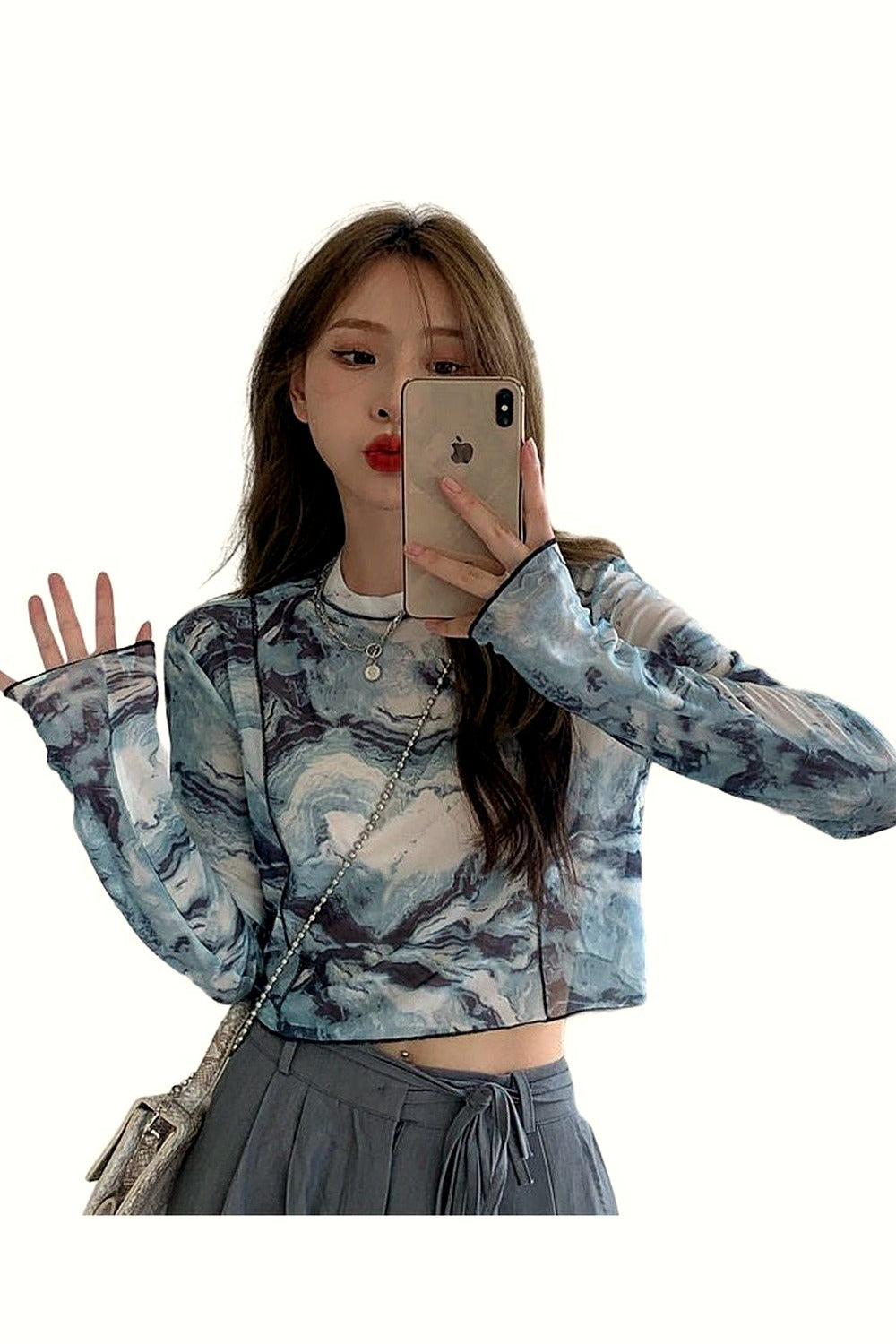 Y2k Tie Dye Long Sleeve T-shirt