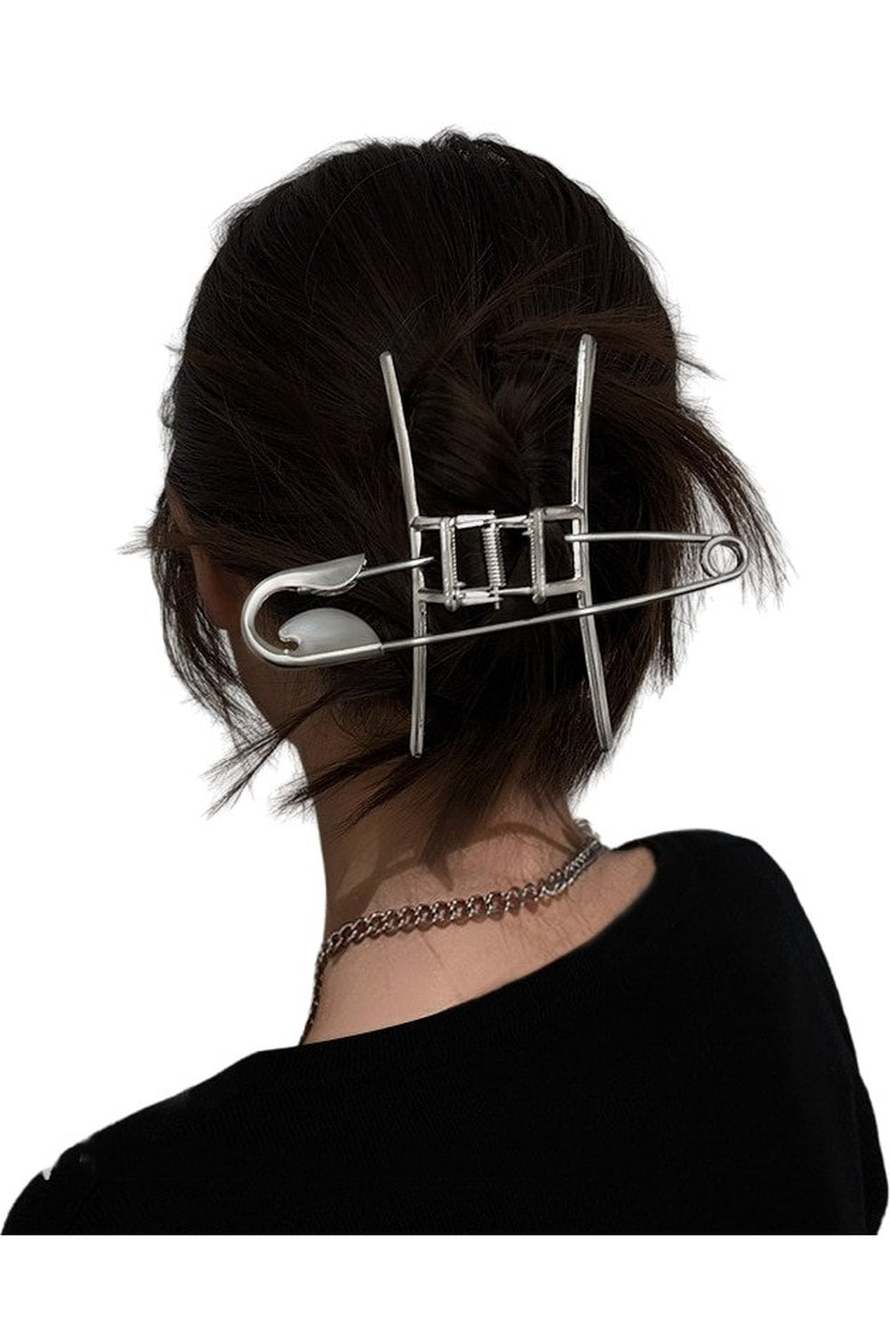 Y2k Trendy Silver Pin Hair Claws