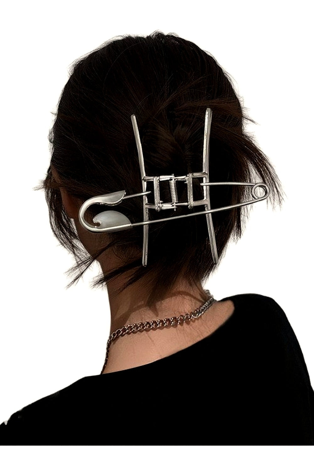 Y2k Trendy Silver Pin Hair Claws