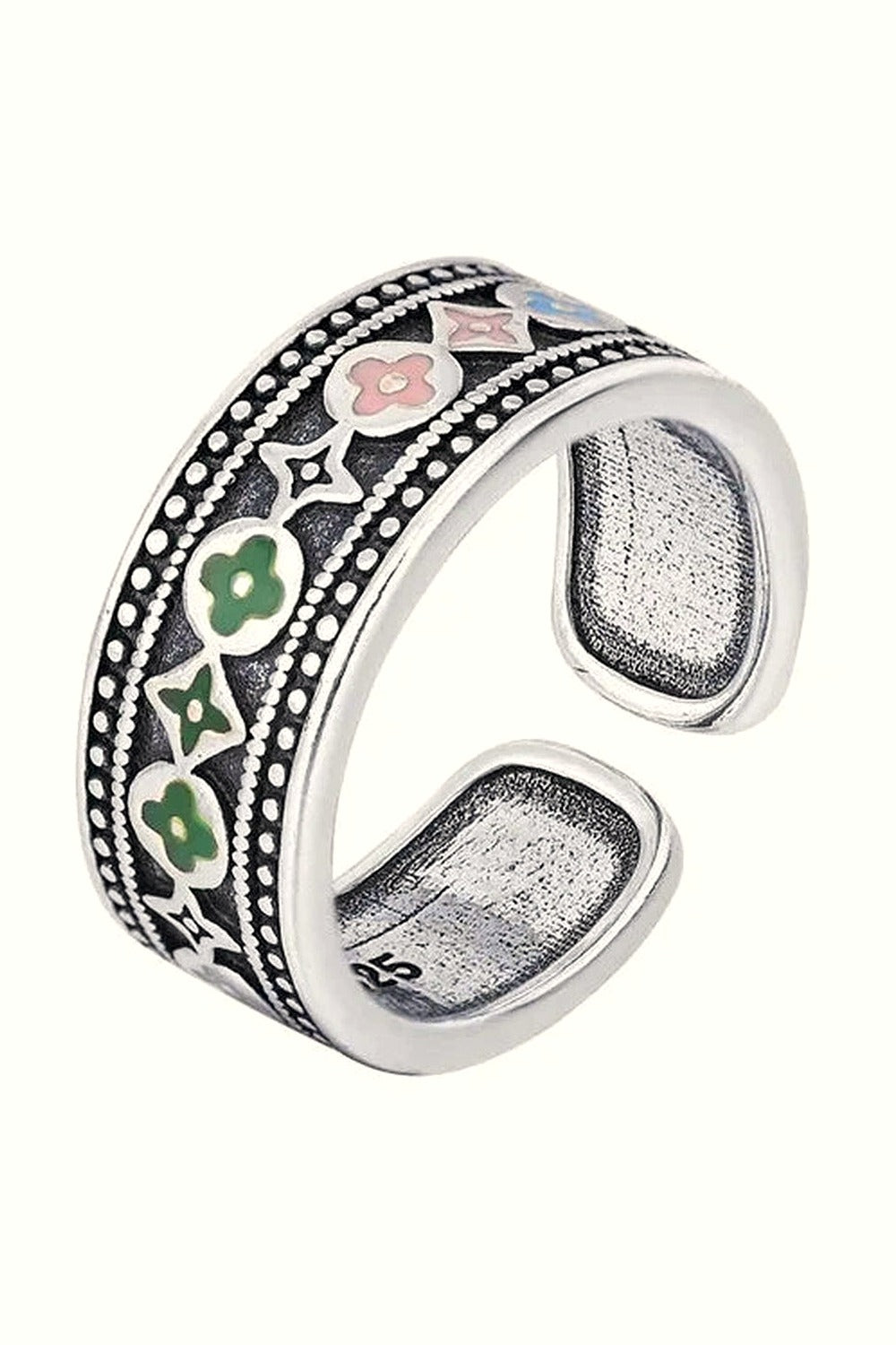 Y2k Trendy Thai Silver Ring