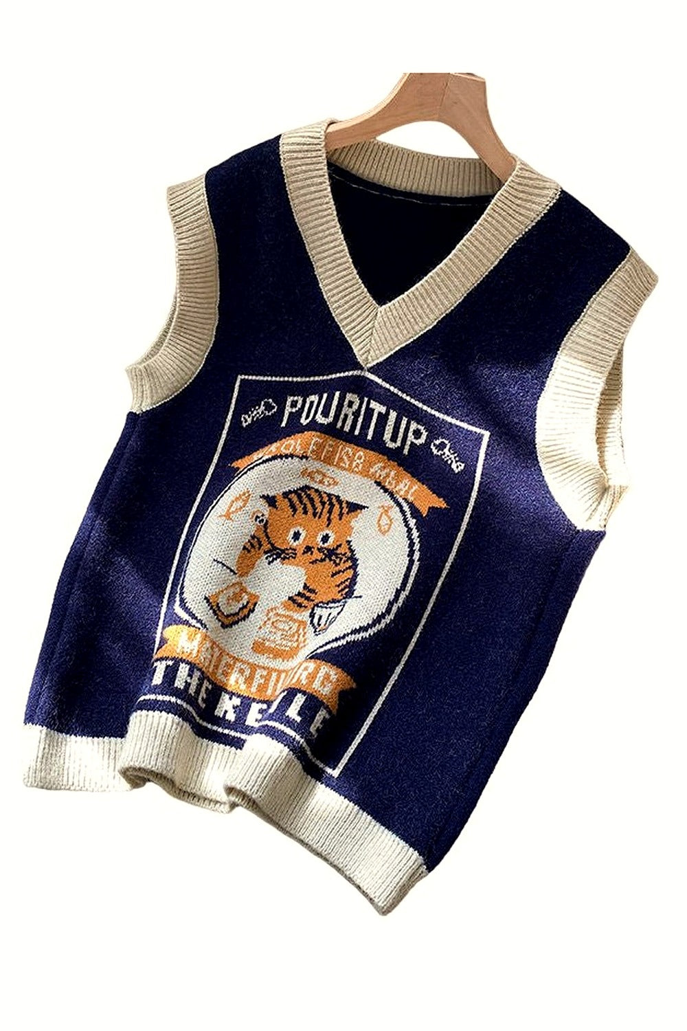 Y2k Vintage Cat Knit Sweater