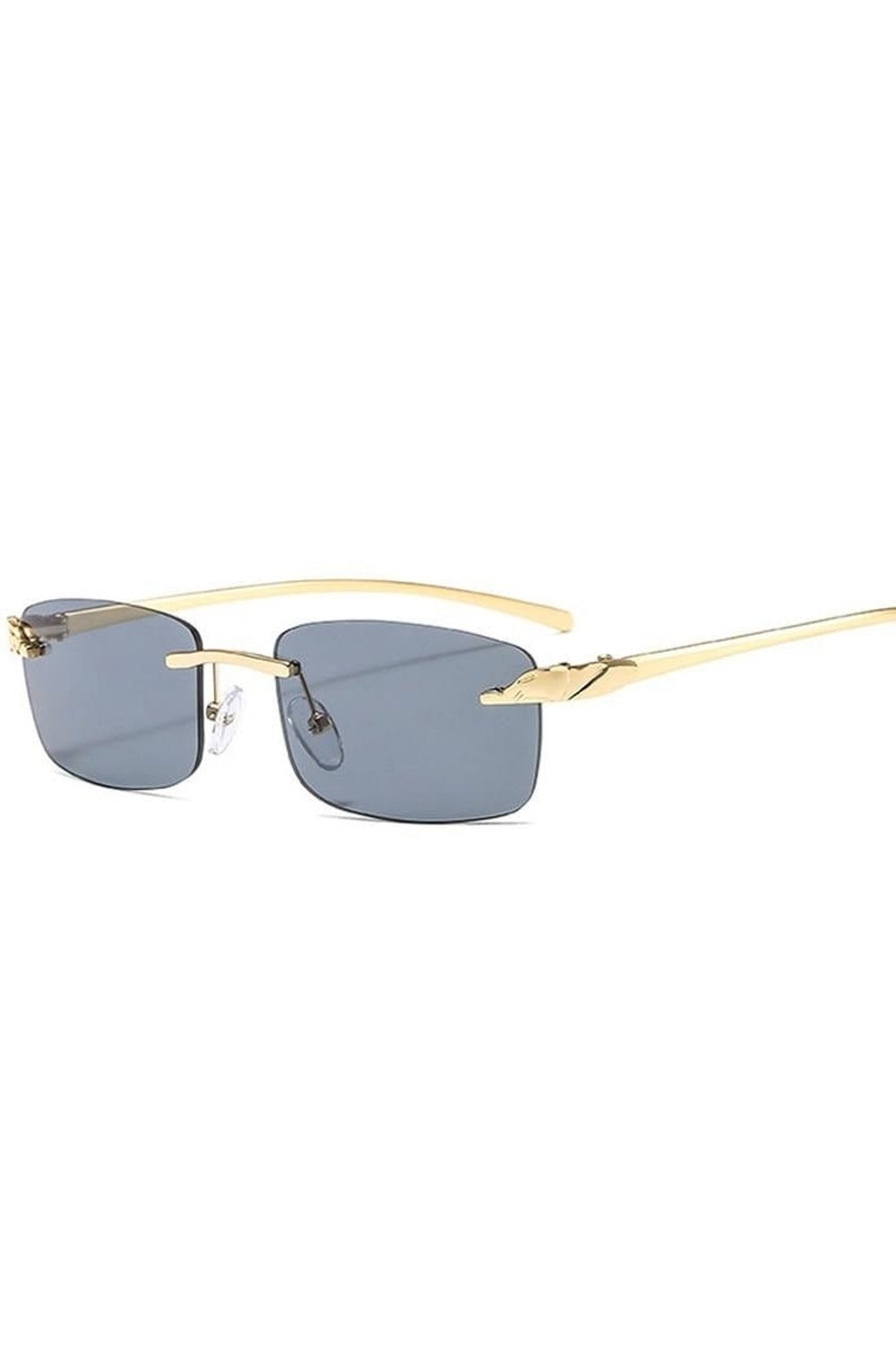 Y2k Vintage Clear Lens Rimless Sunglasses