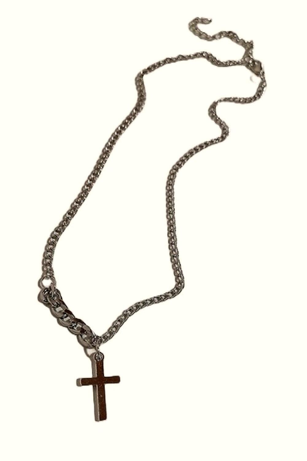Y2k Vintage Goth Heart Chain Necklace