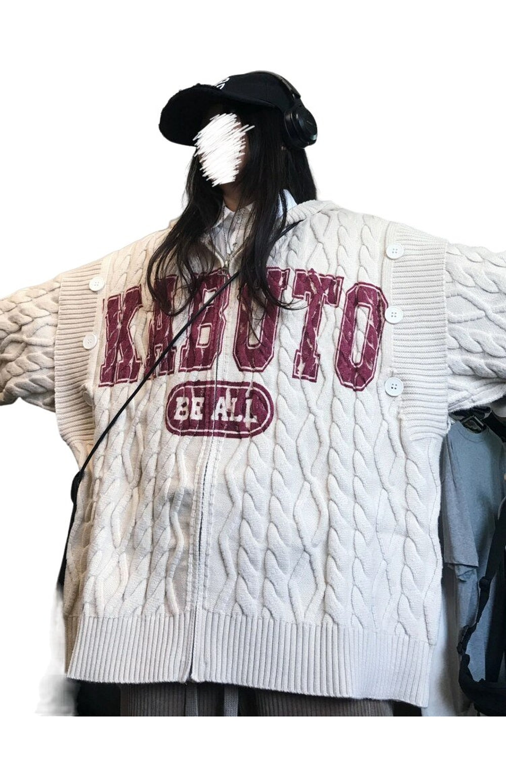 Y2k Vintage Hooded Cardigan