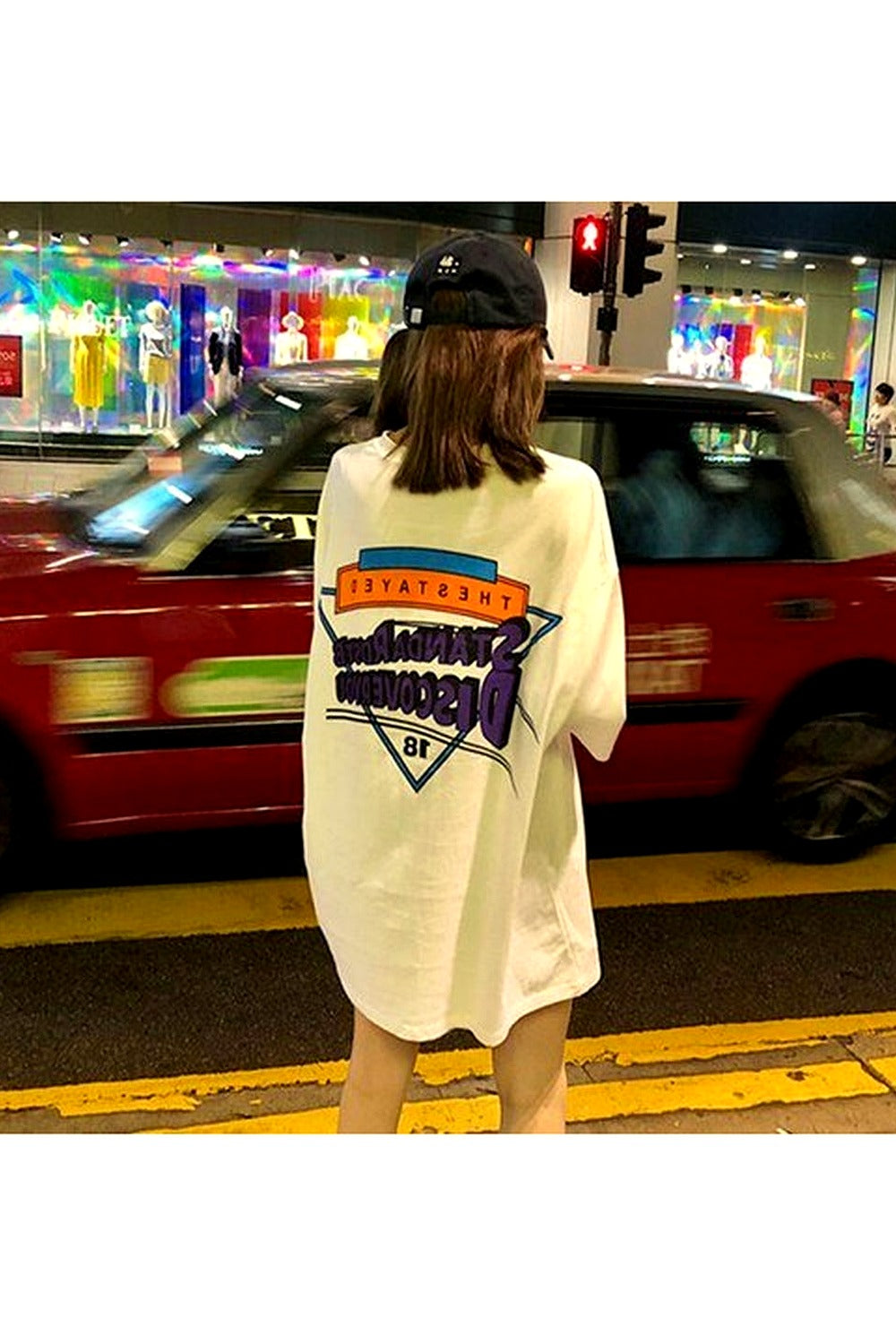 Y2k Vintage Loose T-shirt with a print on the back