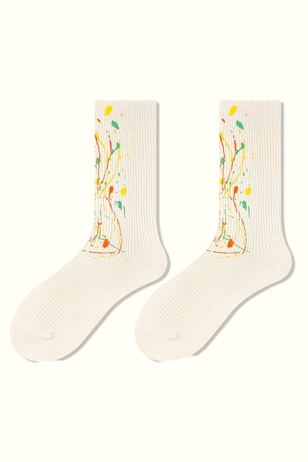 Y2k White printed socks
