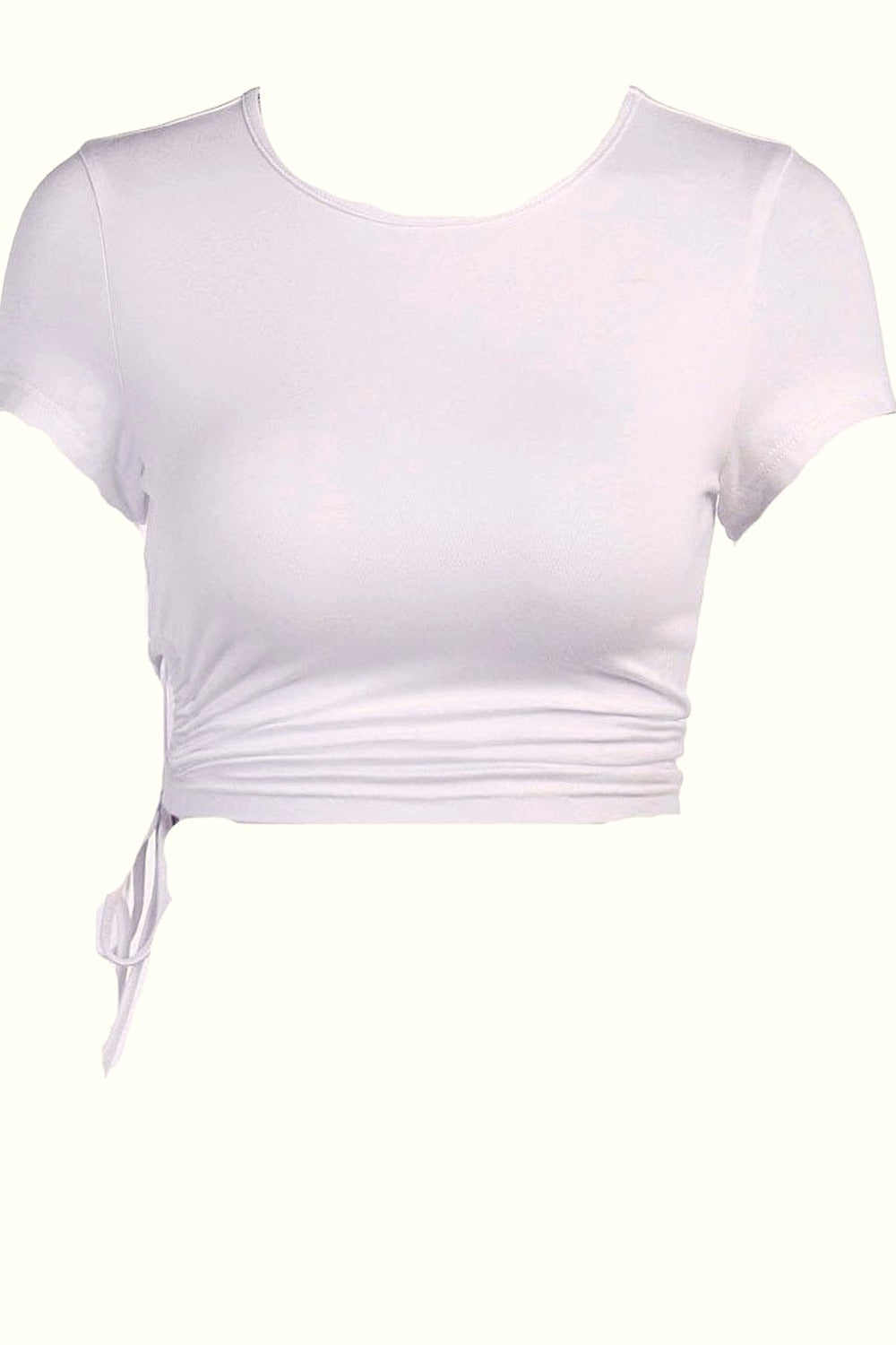 Y2k White Summer Crop Top