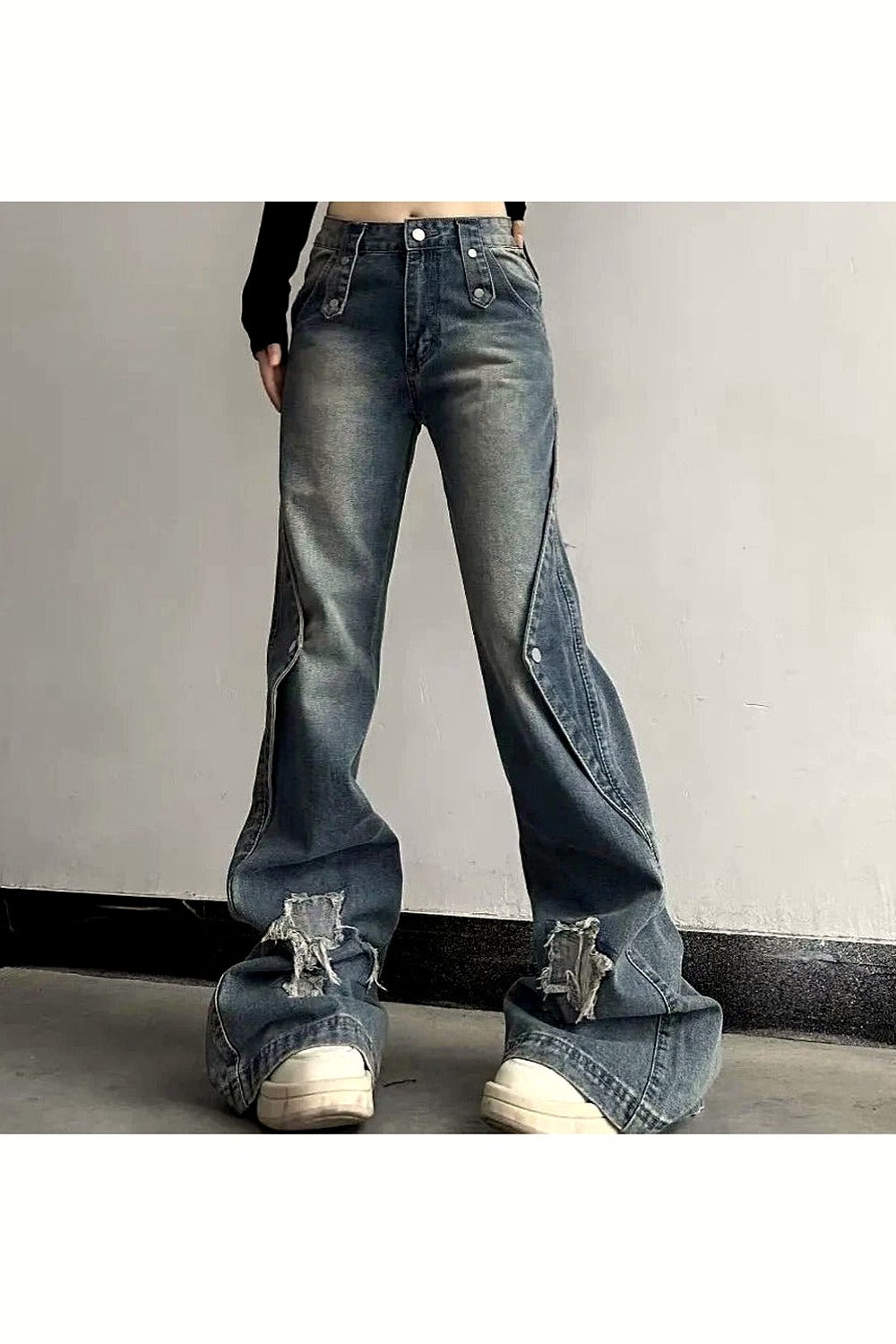 Y2k Wide Leg High Waist Jeans