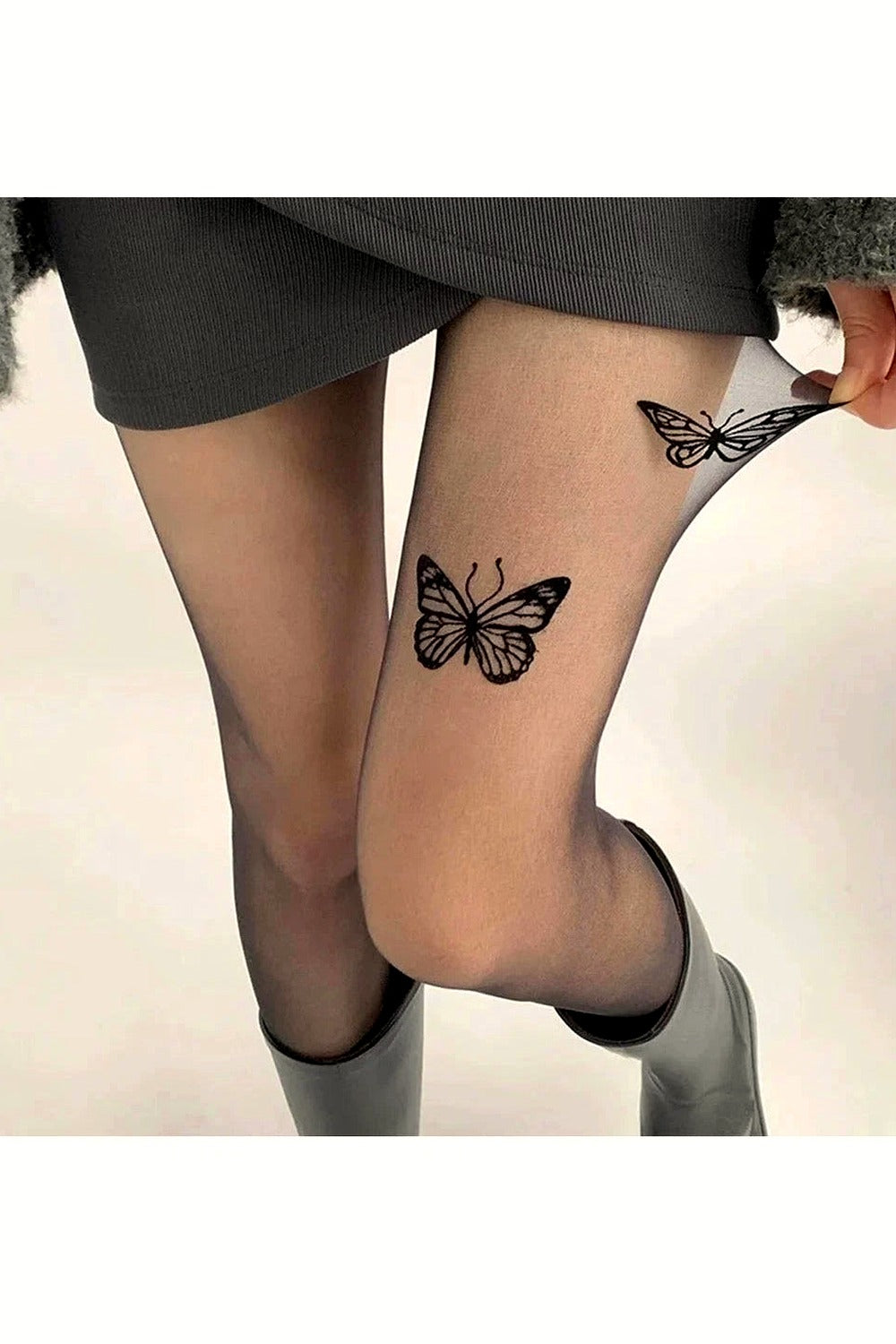 Y2k Butterfly Silk Tights