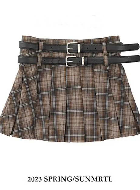 Midnight Prep Pleated Skirt