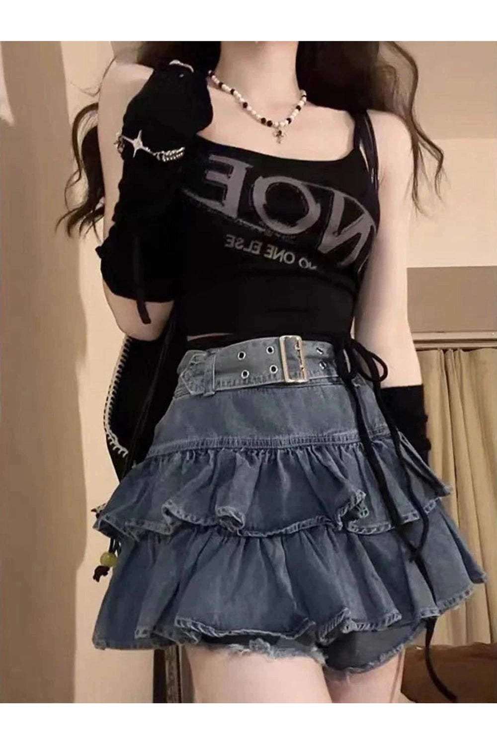 Y2k 2000s Denim Mini Skirt