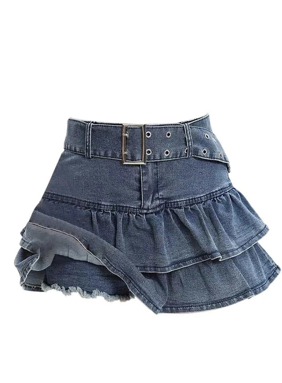 Y2k 2000s Denim Mini Skirt